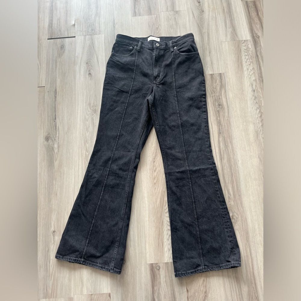 Abercrombie & Fitch High Rise Flare Black Jeans